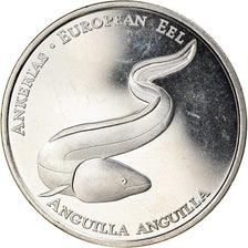 Finland, Token, Suomen Rahapaja, Anguilla Anguilla, Fauna, MS(63), Copper-nickel