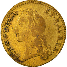 France, Token, Statue de Louis XV à Bordeaux, History, 1743, VF(30-35), Brass
