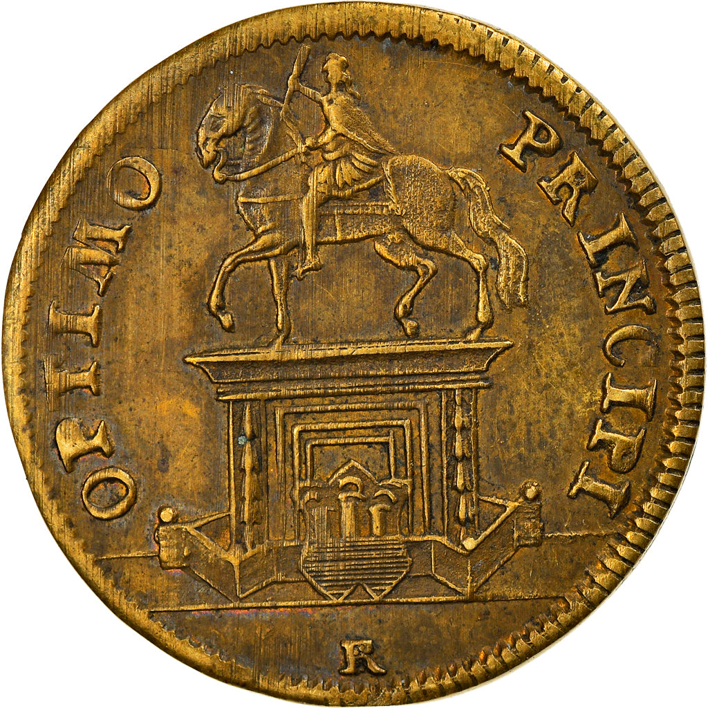 Frankreich, Token, Statue de Louis XVI à Bordeaux, History, VZ, Messing