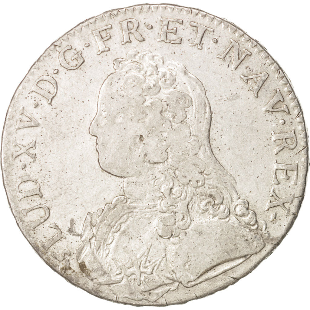 Coin, France, Louis XV, Écu aux branches d'olivier, Ecu, 1726, Rouen