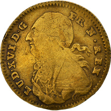 Frankrijk, Token, Statue de Louis XVI à Bordeaux, History, 1790, FR+, Tin
