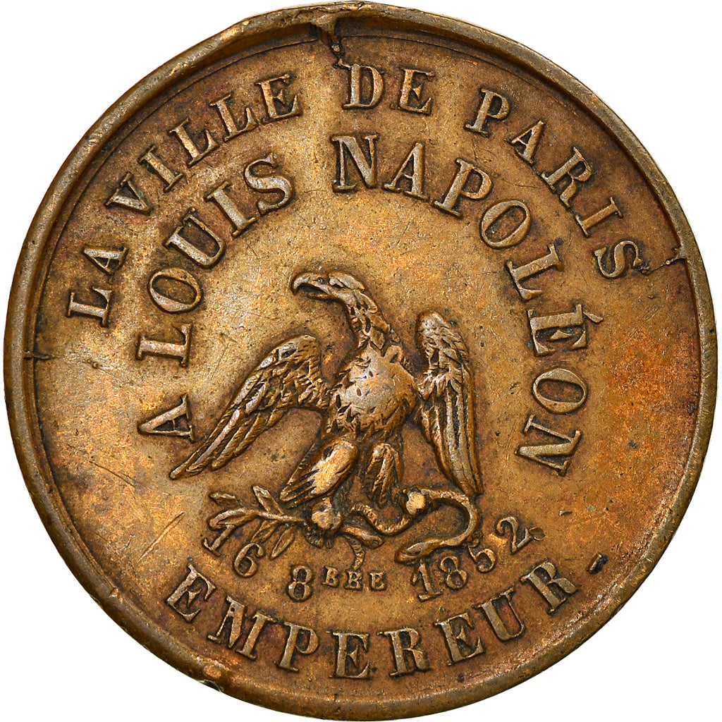 France, Médaille, Louis-Napoléon, Empereur, Ville de Paris, History, 1852