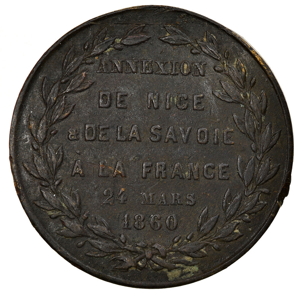 France, Token, Napoléon III, Annexion de la Savoie et Nice, History, 1860