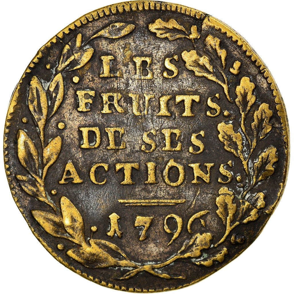 France, Token, Napoléon Bonaparte, Le Fruit de ses Actions, History, 1796