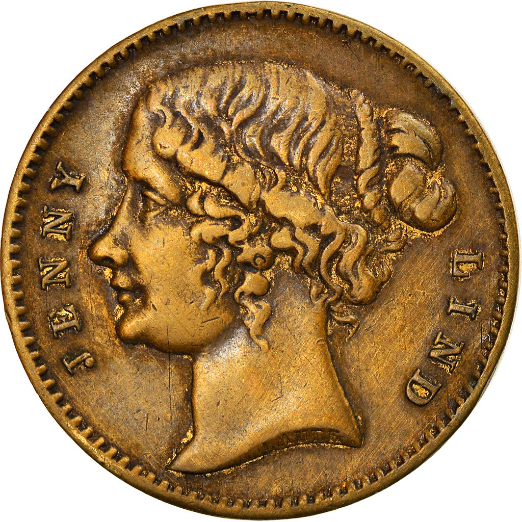 United Kingdom, Token, Spiekmarke, Jenny Lind, SS+, Messing