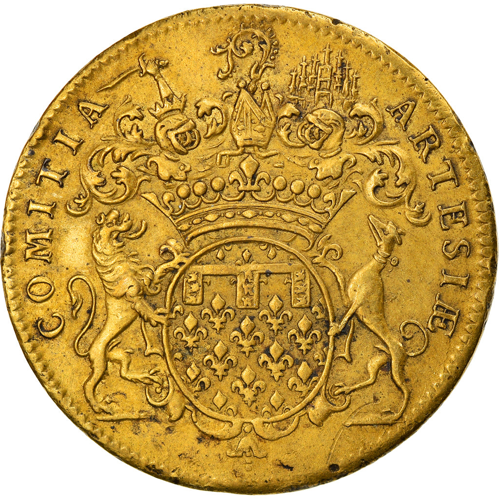 Francia, Token, Royal, Louis XV, États d'Artois, MBC+, Latón, Feuardent:6893