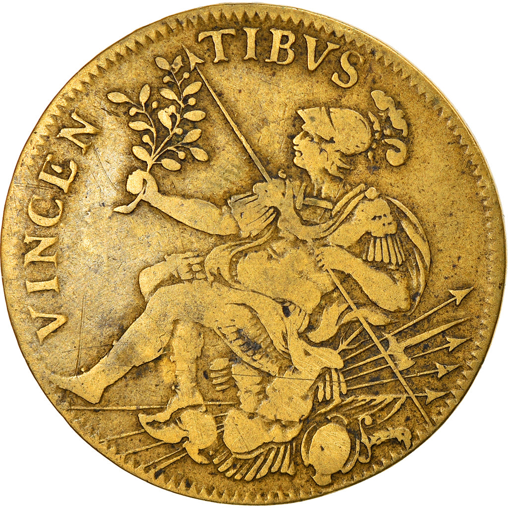 France, Token, Royal, Louis XIV, Vincen Tibus, VF(20-25), Brass