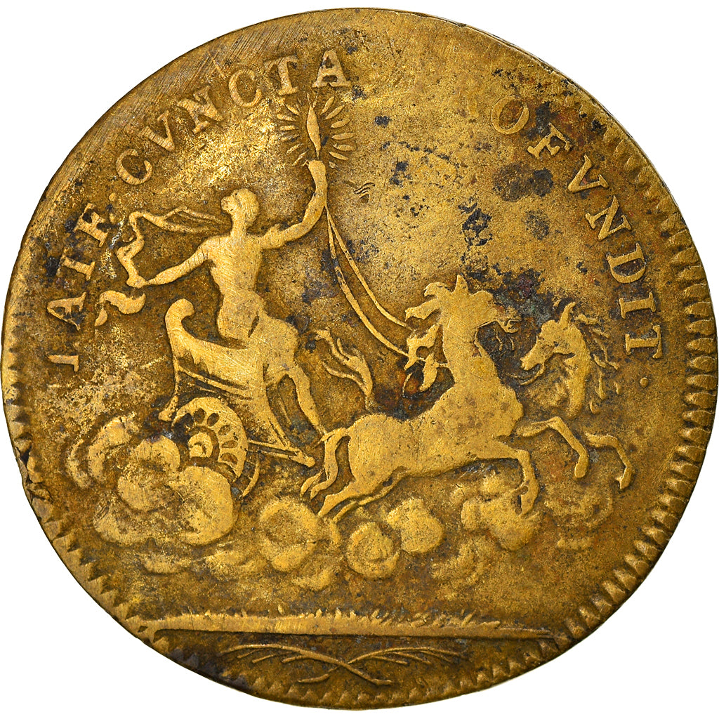 France, Token, Royal, Louis XIV Le Grand, History, VF(20-25), Brass
