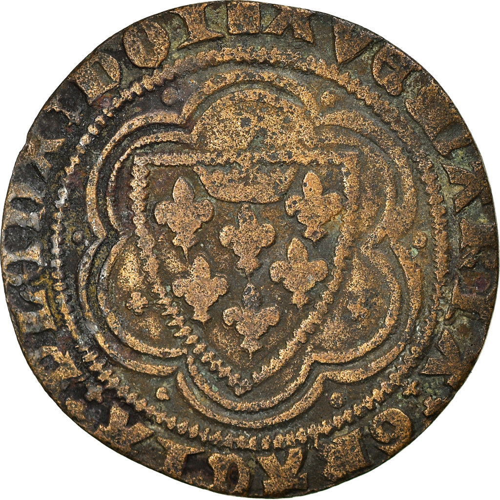 France, Token, token count, Jeton à l'écu, History, VF(30-35), Copper