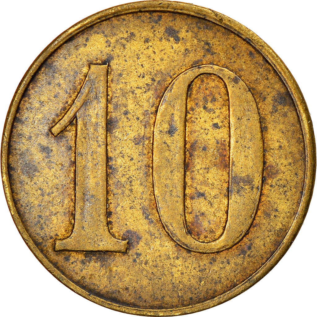 Coin, Switzerland, Genève, 10 Centimes, EF(40-45), Brass