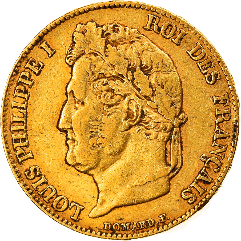 Coin, France, Louis-Philippe, 20 Francs, 1840, Paris, EF(40-45), Gold, KM:750.1