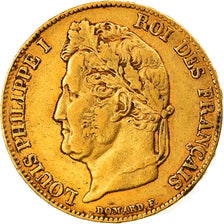 Coin, France, Louis-Philippe, 20 Francs, 1840, Paris, EF(40-45), Gold, KM:750.1