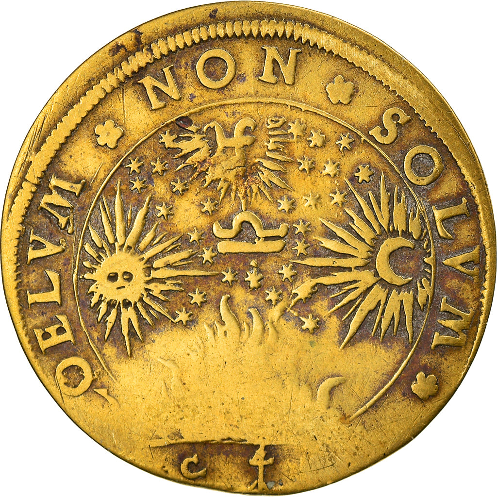 Francia, Token, Royal, Henri III, Famam Extendere Factis, History, BC+, Latón