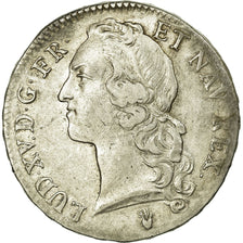 Munten, Frankrijk, Louis XV, Écu au bandeau, Ecu, 1757, Tours, ZF, Zilver