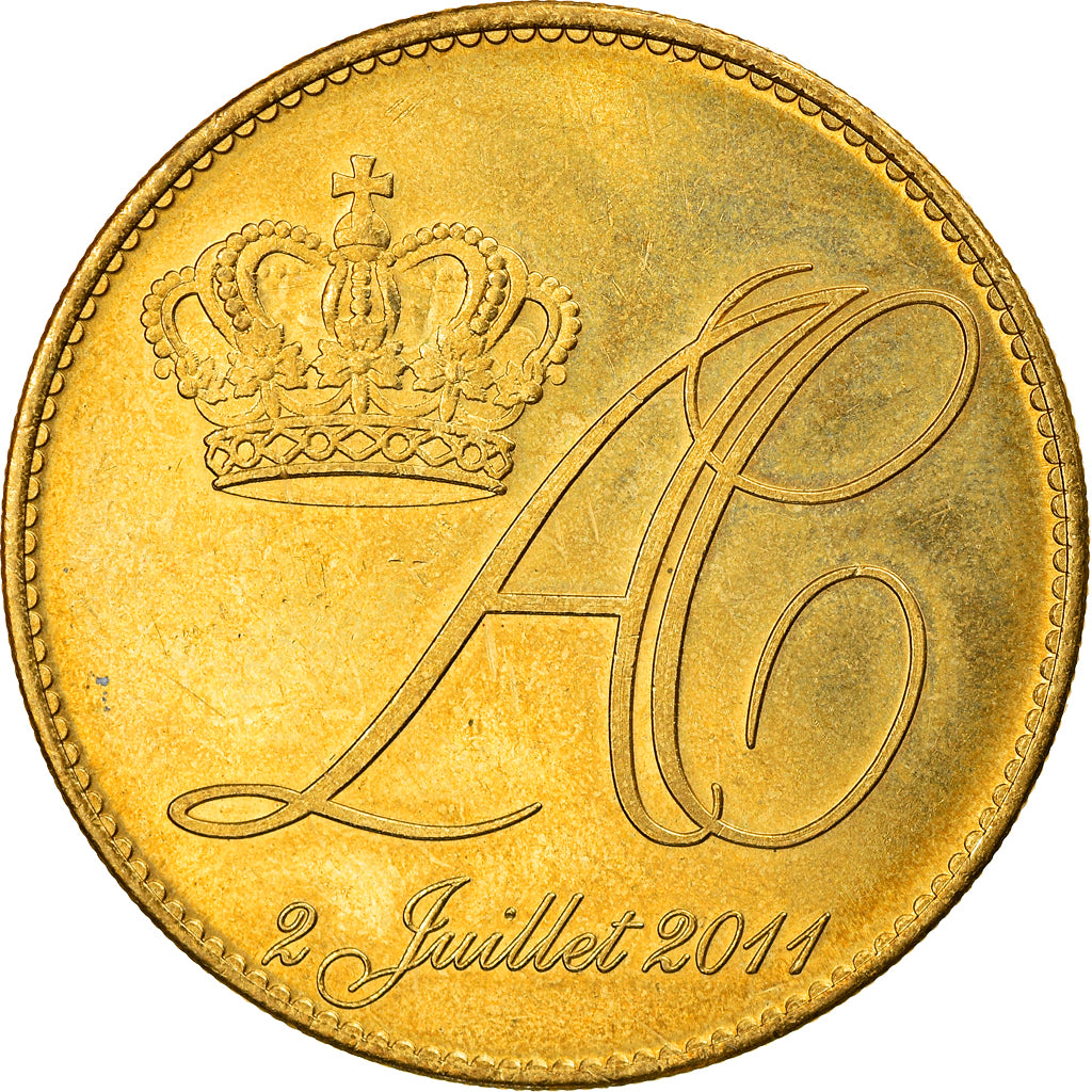 France, Token, Monaco - Mariage princier - Albert et Charlène, 2011, Arthus