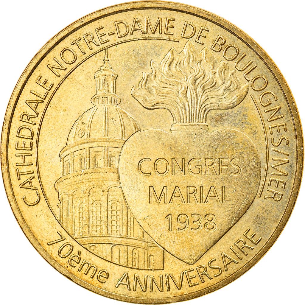 Francja, Token, Żeton turystyczny, 62/ Cathédrale Notre-Dame - Boulogne