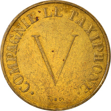 France, Token, Compagnie le Taxiphone, EF(40-45), Brass