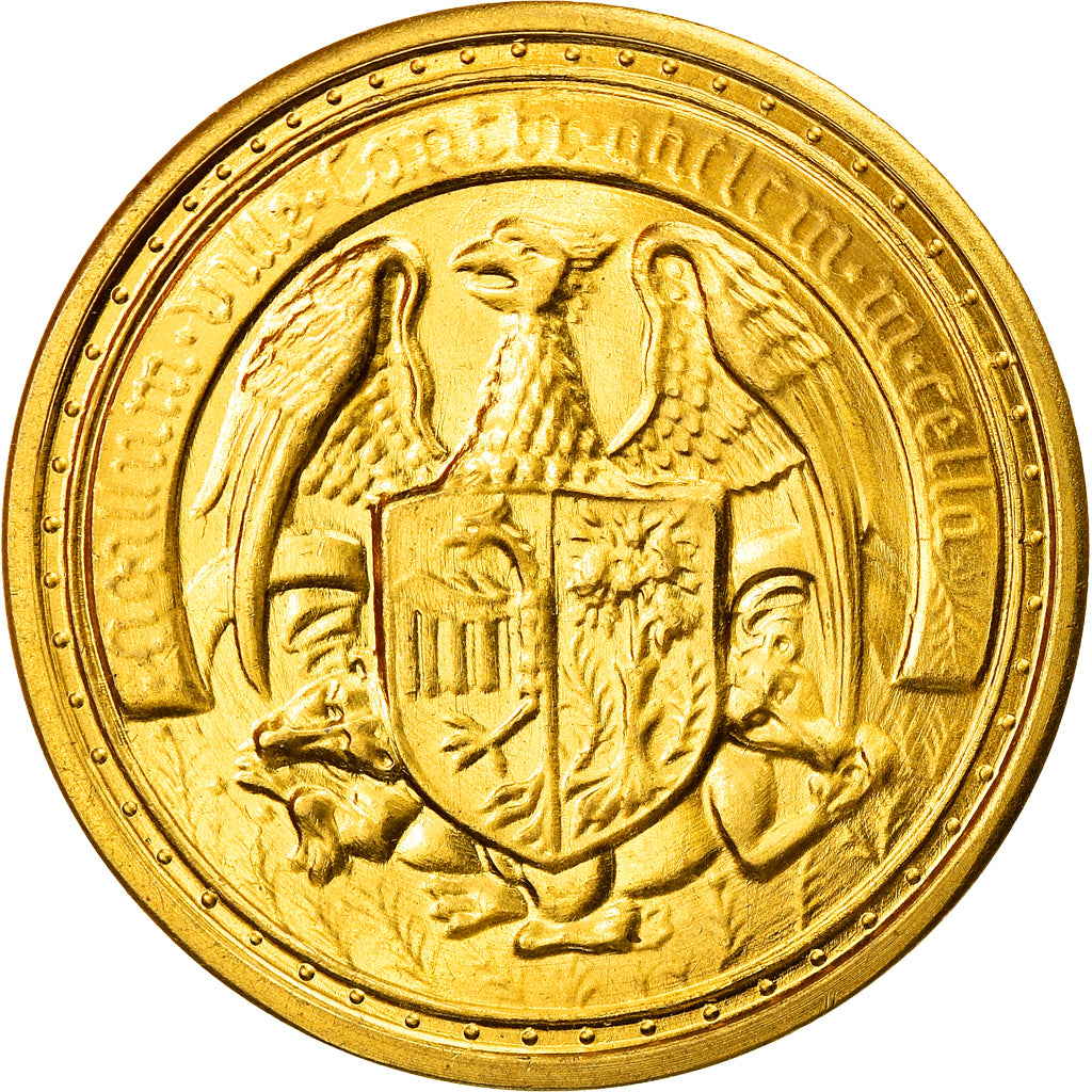 France, Token, Saint Ghislain, 100 Pistoles, Religions & beliefs, 1984, MS(64)