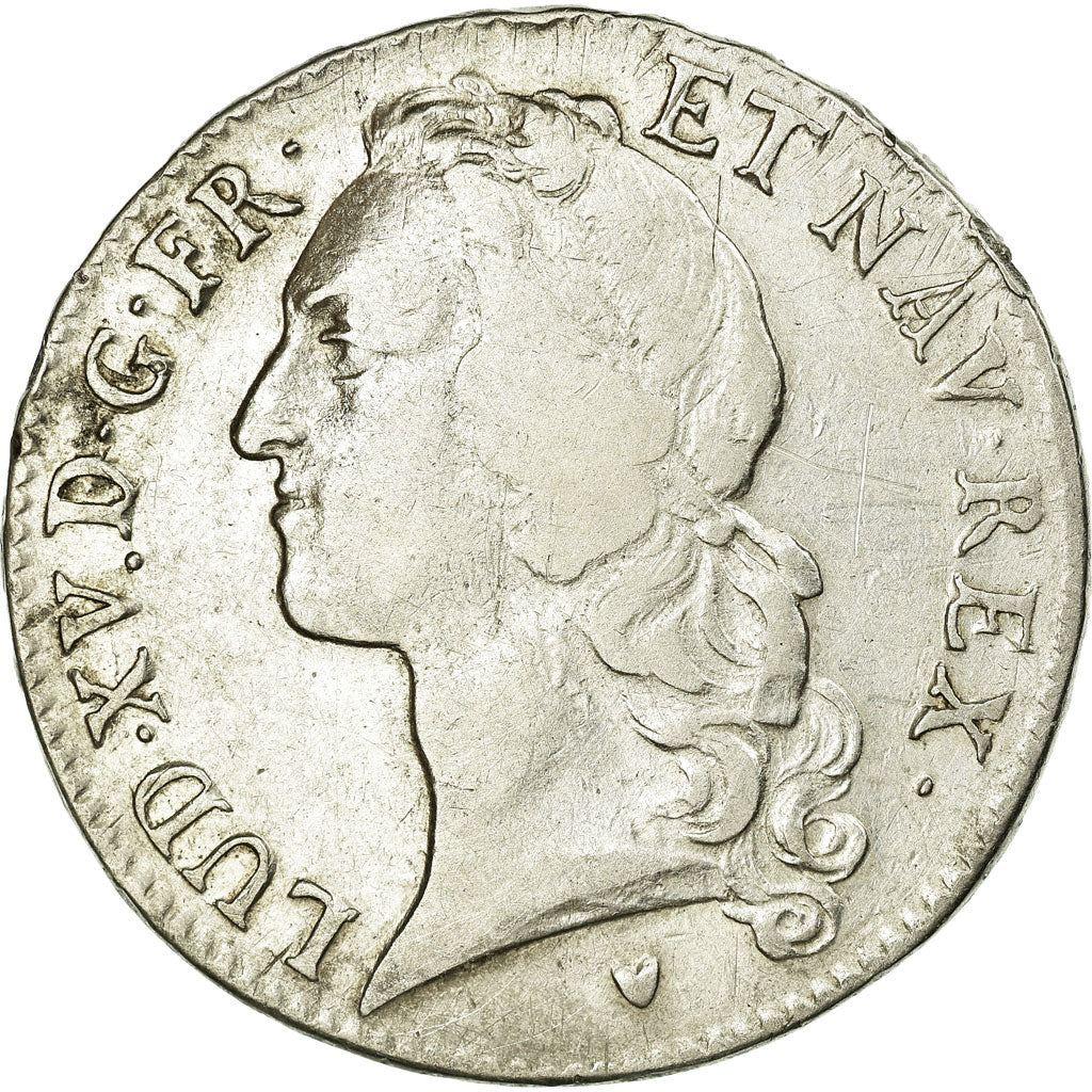 Coin, France, Louis XV, Écu au bandeau, Ecu, 1746, Tours, VF(20-25), Silver