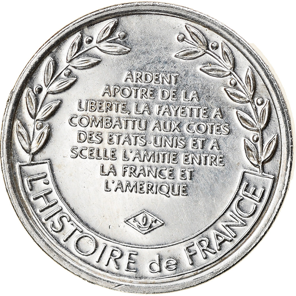 France, Medal, Lafayette, Défenseur de la Liberté, History, MS(63), Silver