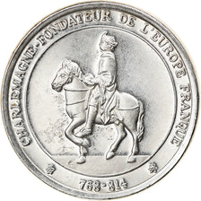 Francja, Medal, Charlemagne, Fondateur de l'Europe Franque, Historia, MS(63)