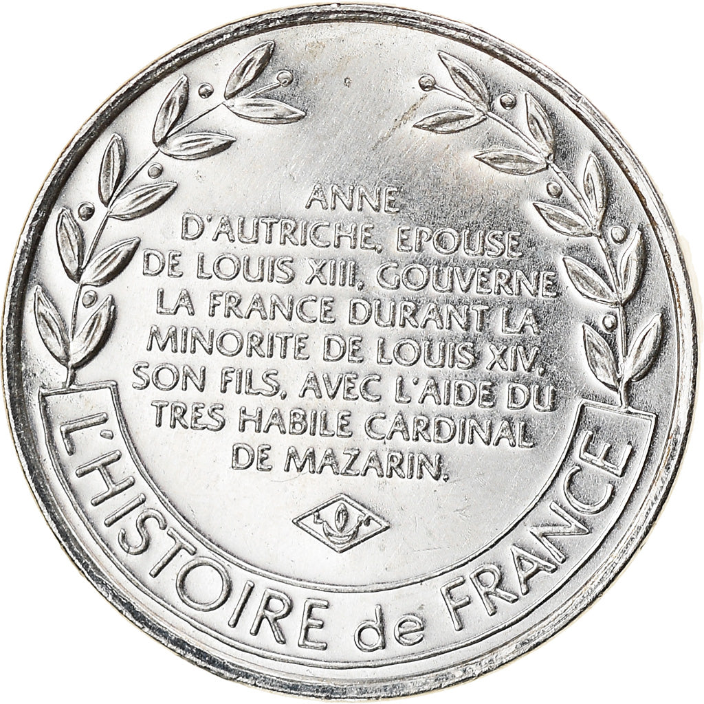 France, Medal, Anne d'Autriche, History, MS(63), Silver