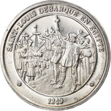 France, Medal, Saint-Louis Débarque en Egypte, History, MS(63), Silver