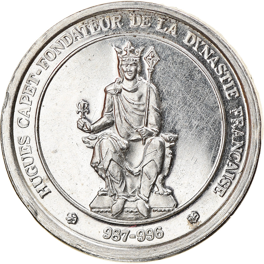 France, Medal, Hugues Capet, History, MS(63), Silver