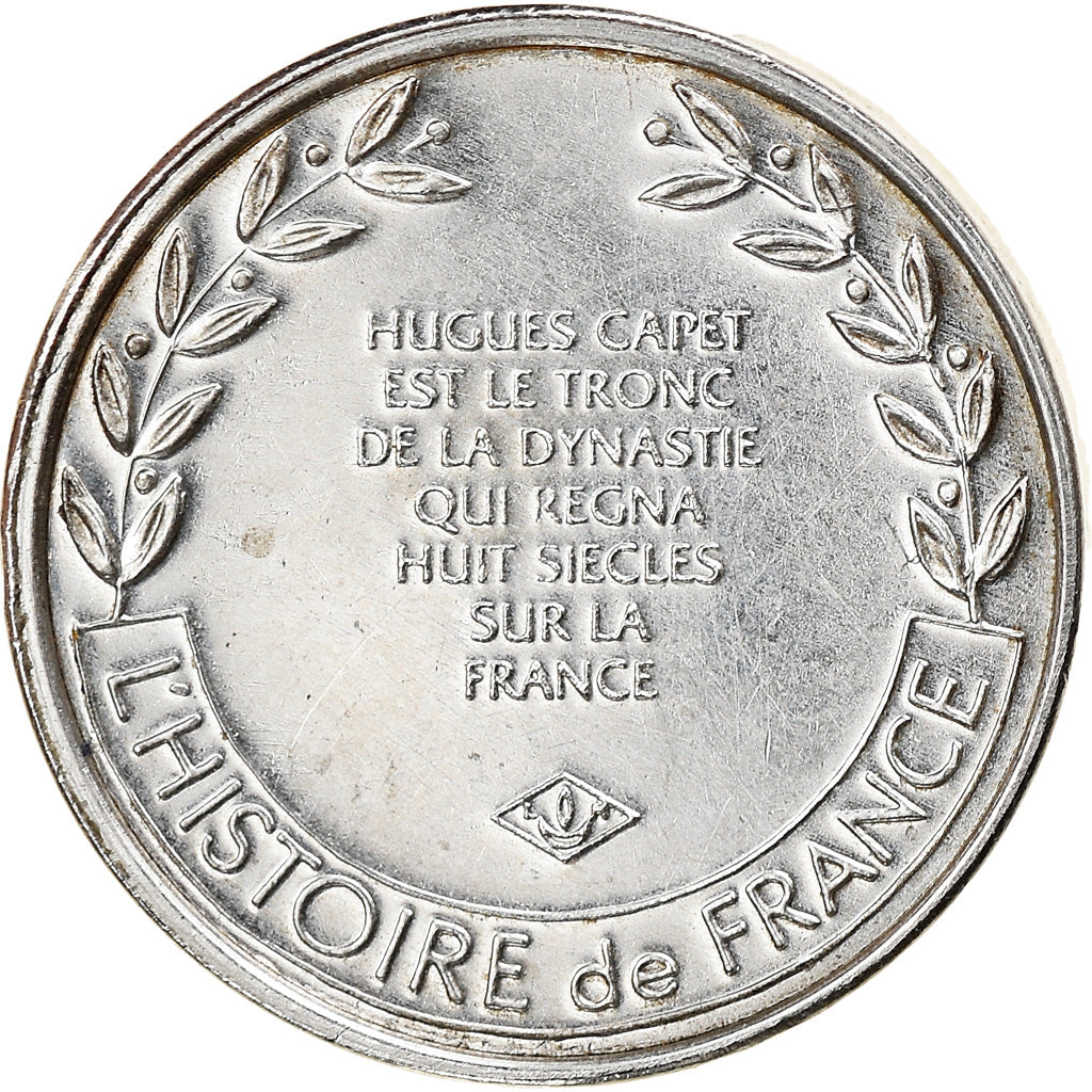 France, Medal, Hugues Capet, History, MS(63), Silver