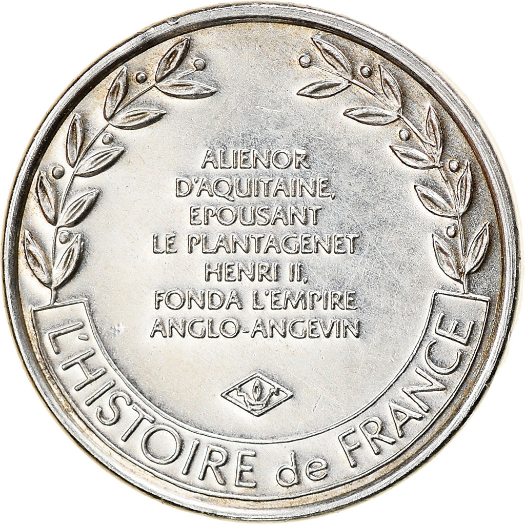 France, Medal, Aliénor d'Aquitaine, History, MS(63), Silver