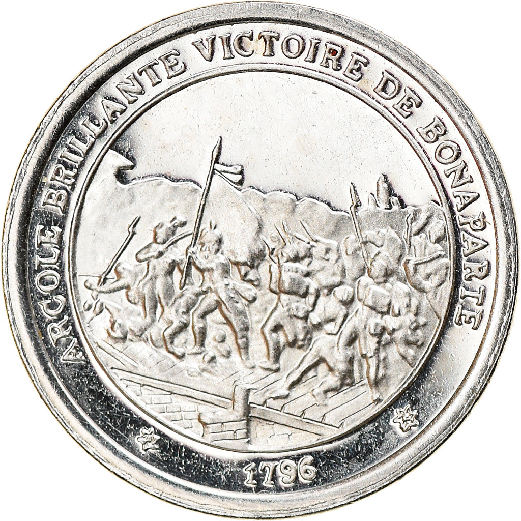 France, Medal, Napoléon Bonaparte, Bataille d'Arcole (1796), History, MS(63)
