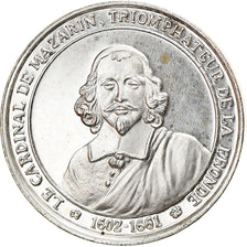 France, Medal, Le Cardinal de Mazarin, La Fronde, History, MS(63), Silver