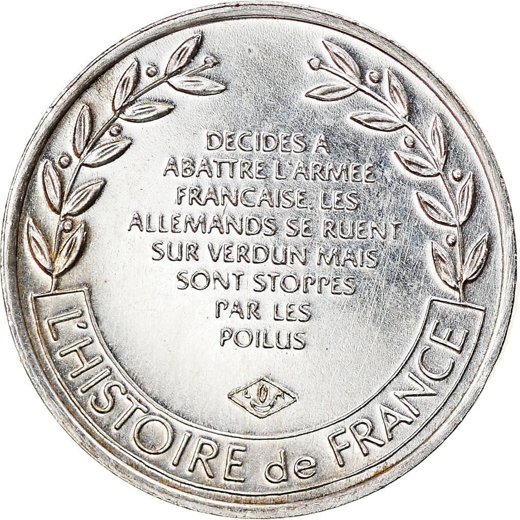 France, Medal, Verdun , On ne passe pas, History, MS(63), Silver