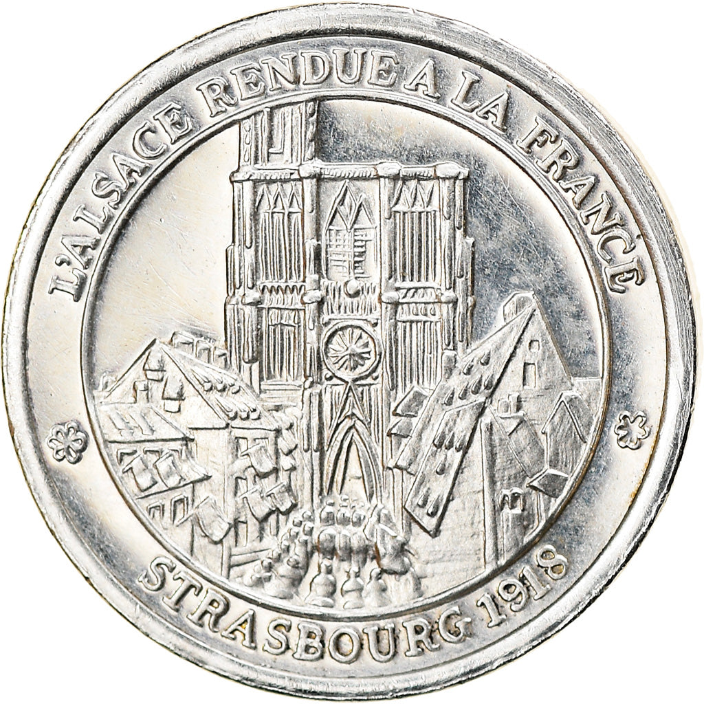Francia, medalla, Armistice, l'Alsace rendue à la France, History, SC, Plata
