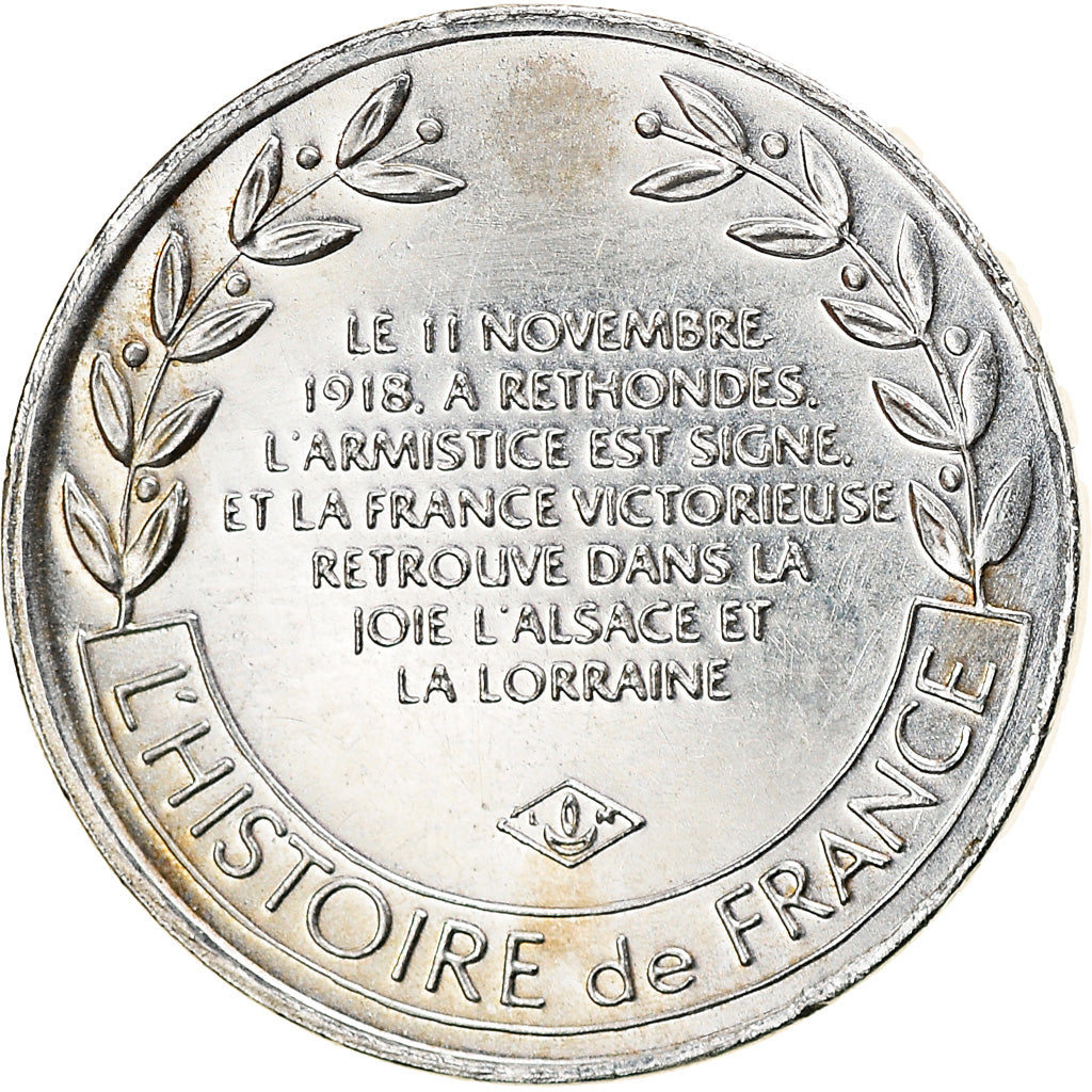 Francia, medalla, Armistice, l'Alsace rendue à la France, History, SC, Plata