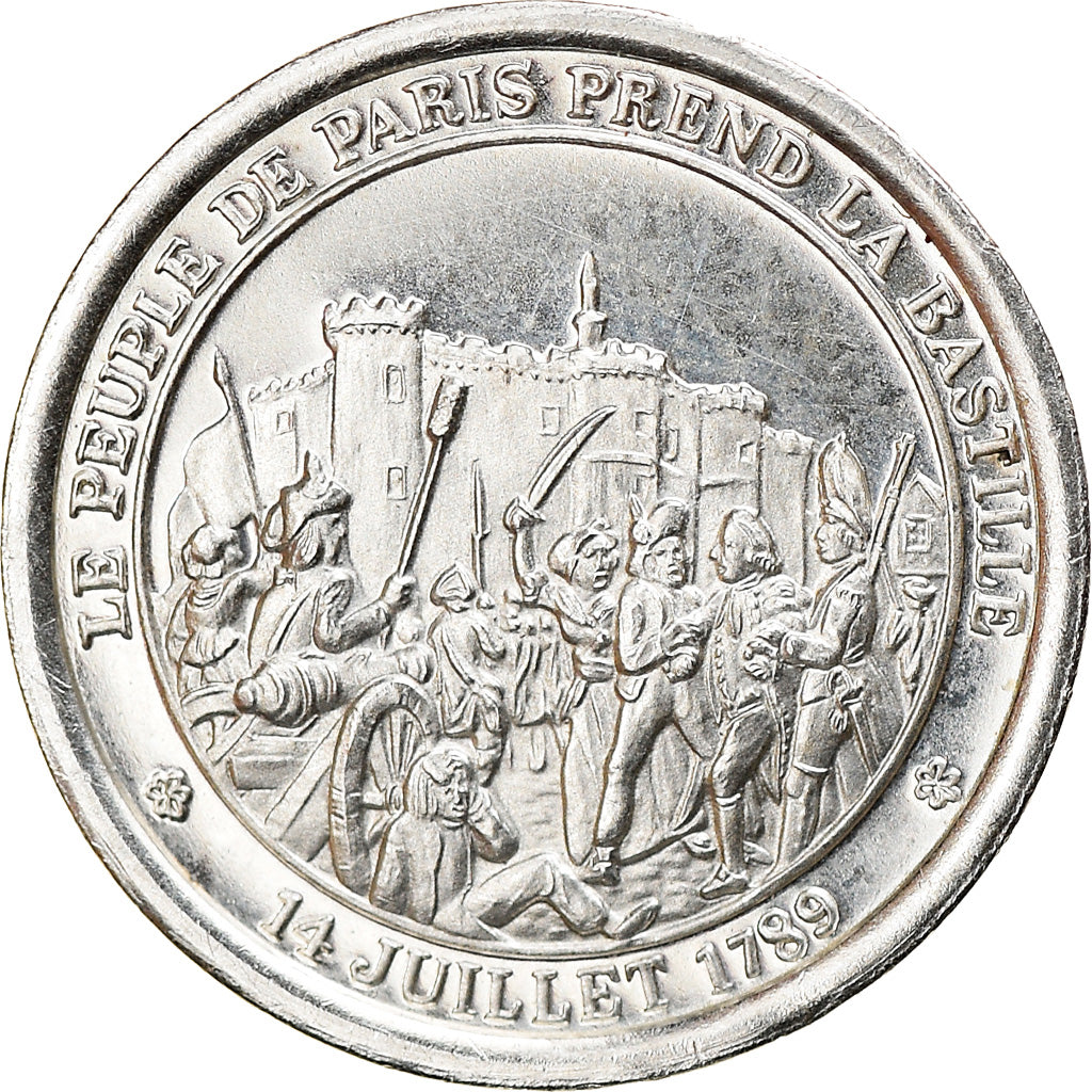 France, Medal, Le Peuple de Paris prend la Bastille, History, MS(63), Silver