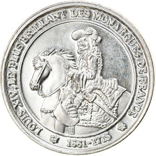 France, Medal, Louis XIV Le Grand, History, MS(63), Silver