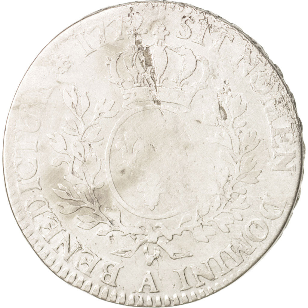 France, Louis XV, 1/2 Écu à la vieille tête, 44 Sols, 1772, Paris, KM 554.1