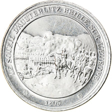 France, Medal, Bataille d'Austerlitz, History, MS(63), Silver