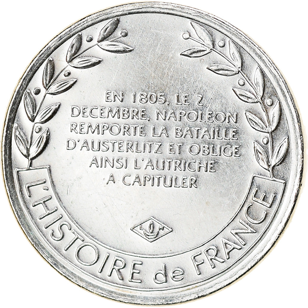 France, Medal, Bataille d'Austerlitz, History, MS(63), Silver