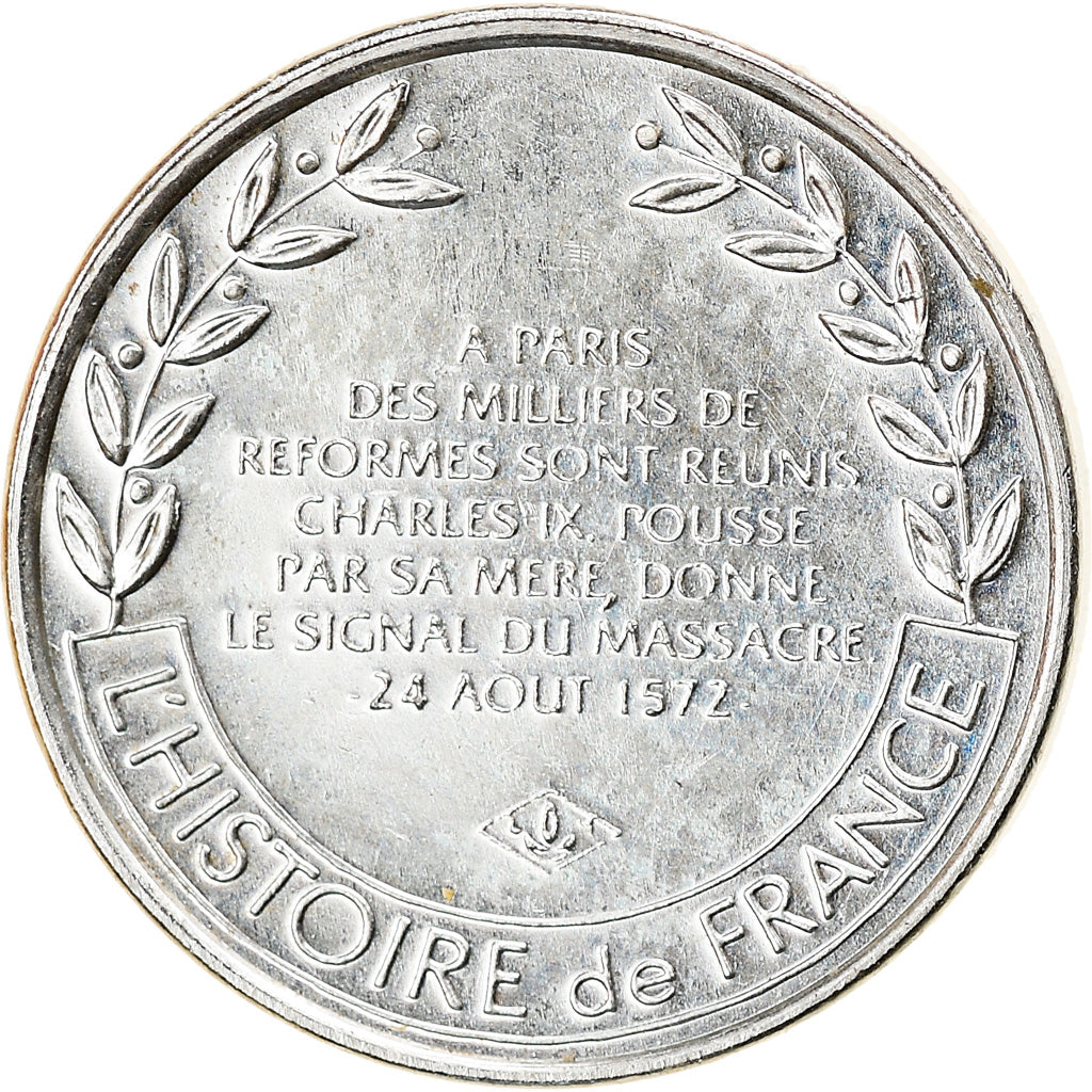 France, Medal, Saint-Barthélémy, Guerres de Religions, History, MS(63), Silver