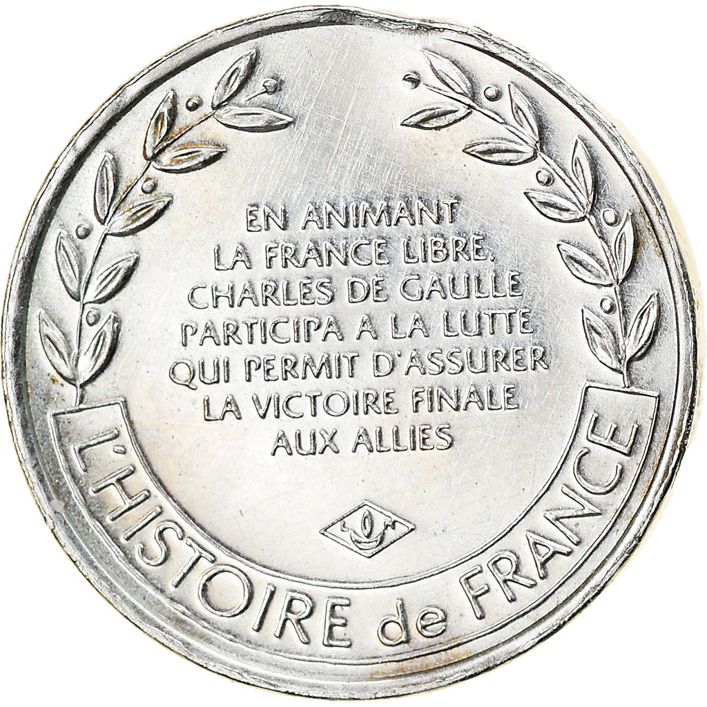 France, Medal, Général De Gaulle, Politics, MS(63), Silver