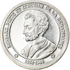 Francia, medaglia, Littérature, Pierre de Ronsard, Arts & Culture, SPL, Argento