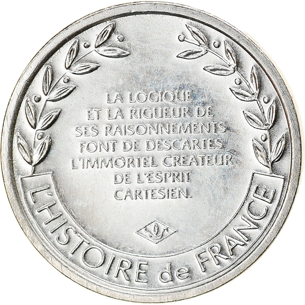 France, Médaille, Descartes, Grand Philosophe de l'Epoque Classique, Arts &