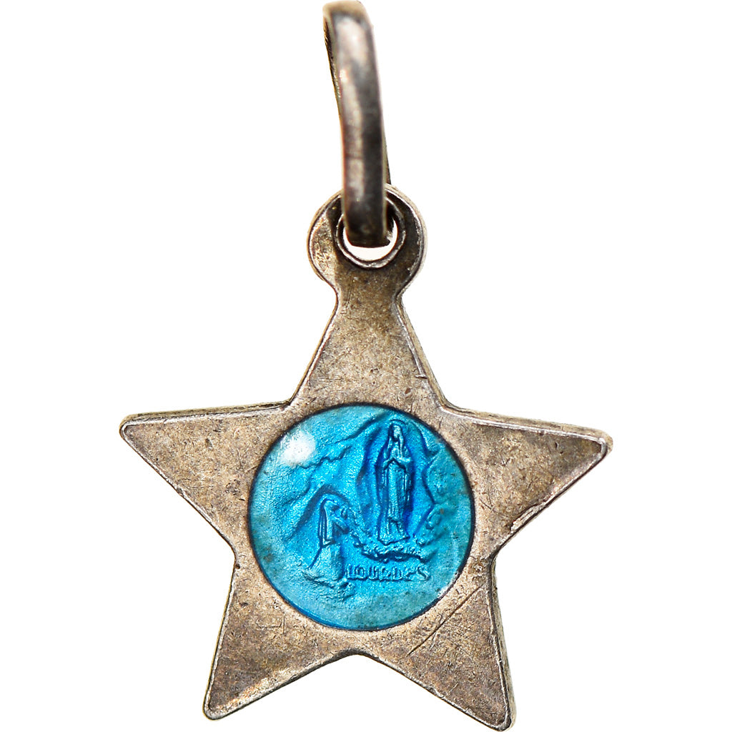 France, Medal, Notre Dame de Lourdes, Religions & beliefs, MS(63), Silver