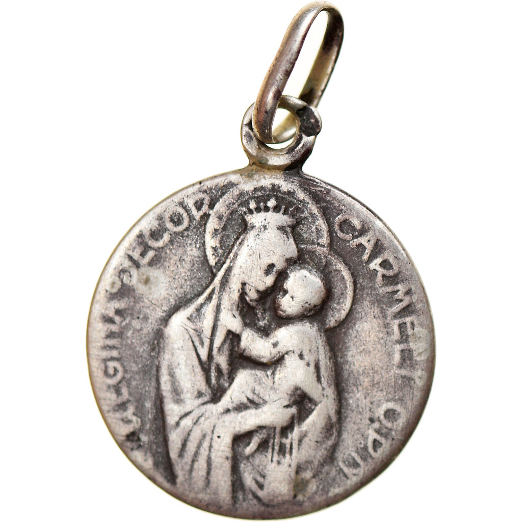 France, Médaille, Regina decor Carmeli, Religions & beliefs, TB+, Argent