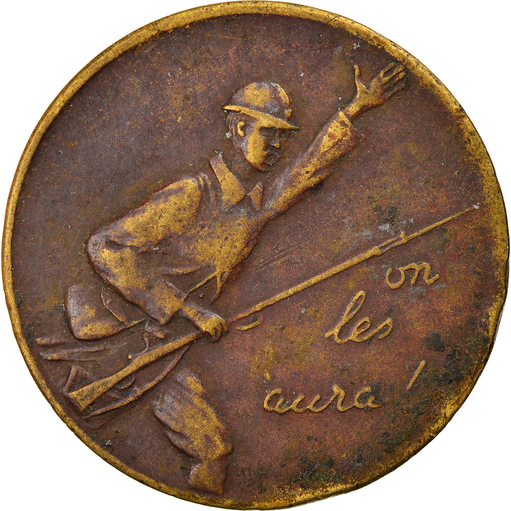 Münze, Frankreich, Jeton QUERCY, Montpellier, 25 Centimes, 1914, SS, Messing