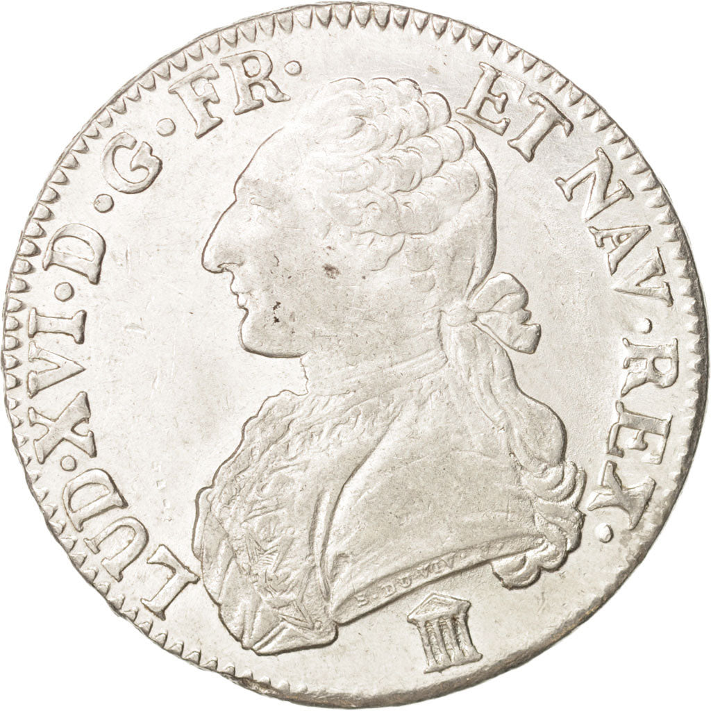 Coin, France, Louis XVI, Écu aux branches d'olivier, Ecu, 1783, Bordeaux