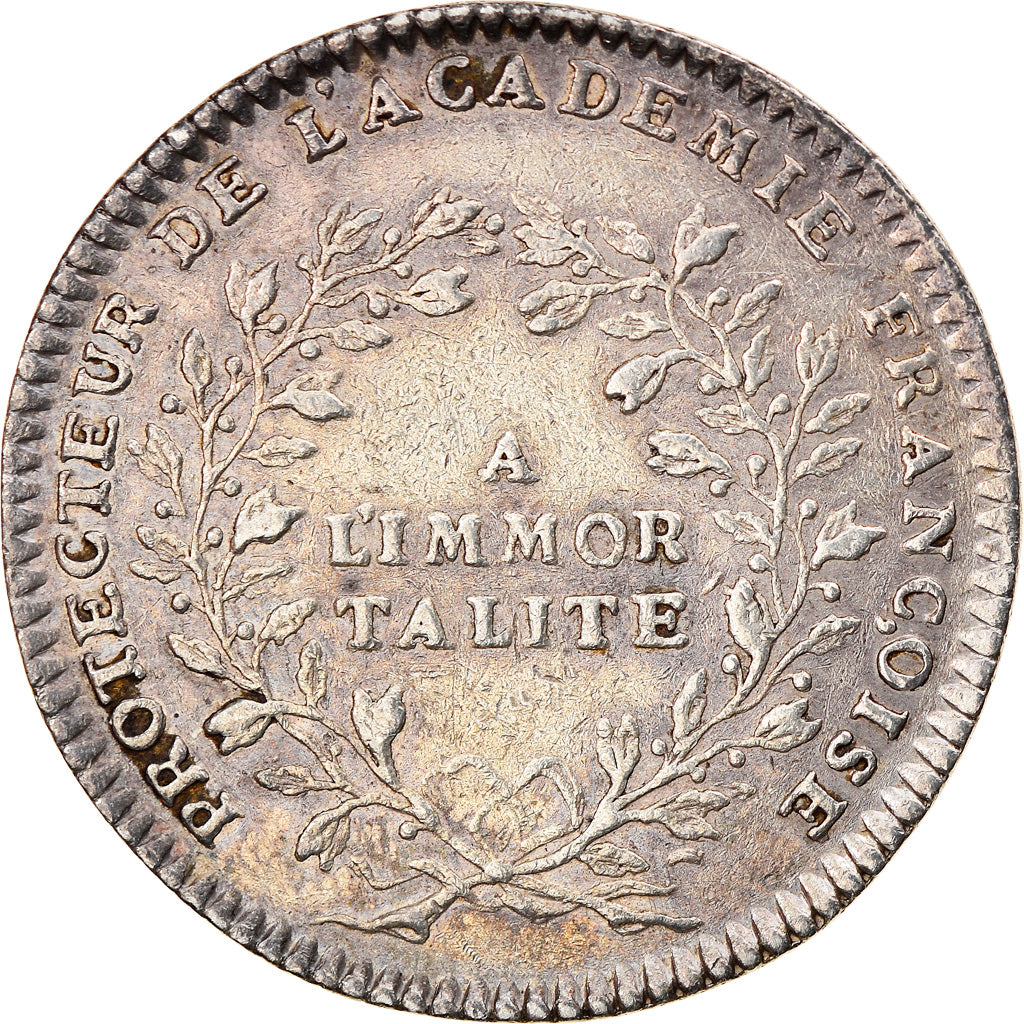 France, Token, Royal, Louis XV, Académie Française, Duvivier, AU(50-53)