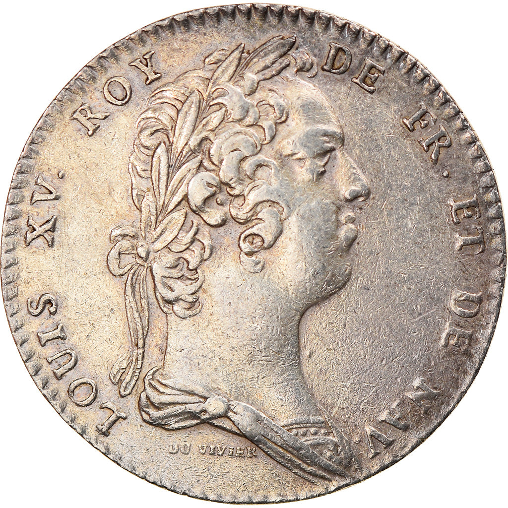 Francja, Token, Królewskie, Ludwik XV, Académie Française, Duvivier
